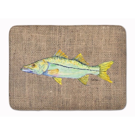 Carolines Treasures Fish Snook Machine Washable Memory Foam Mat 8772RUG